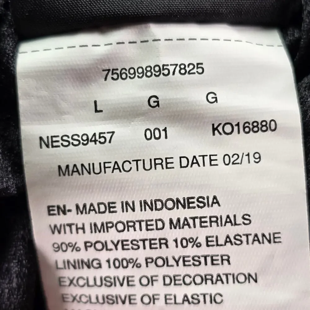 Nike Vital Volley Swim Trunks Mens Large Black Just Do It Drawstring Lined Short